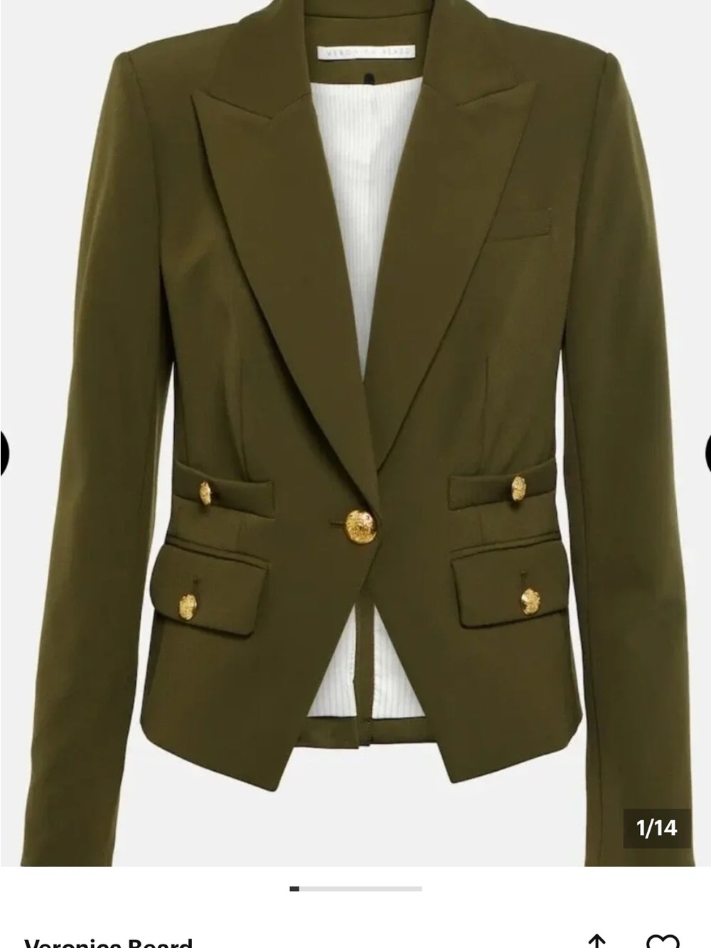 Veronica Beard Roya Dickey Blazer size 8 New